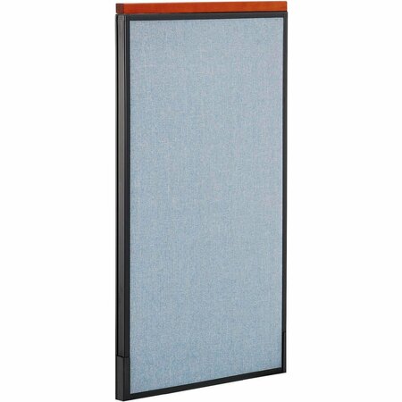 INTERION BY GLOBAL INDUSTRIAL Interion Deluxe Office Partition Panel, 24-1/4inW x 43-1/2inH, Blue 277676BL